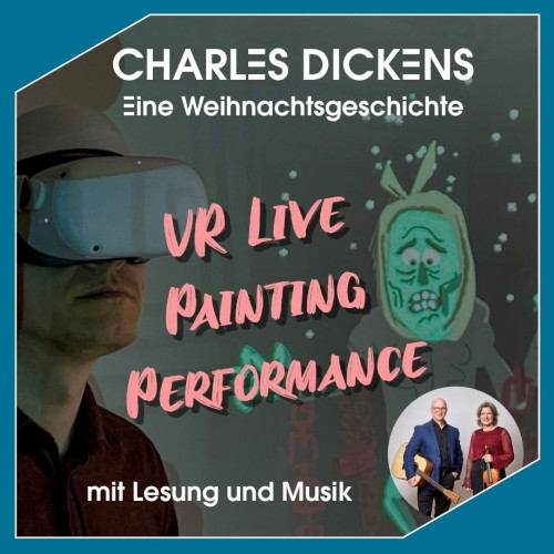 VR Painting Performance, Lesung & Live Musik - Helge Stroemer