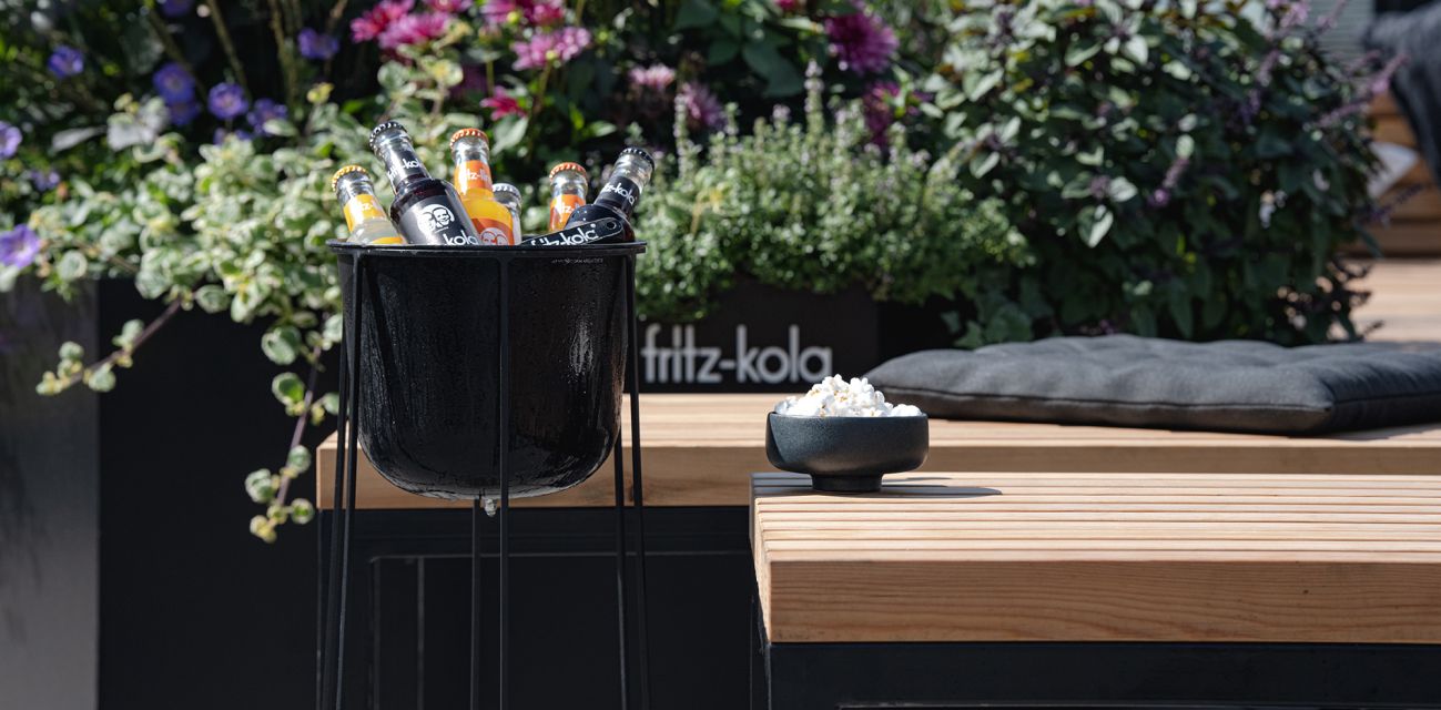 fritz kola-Getränke in einem Kühler im MOON 46